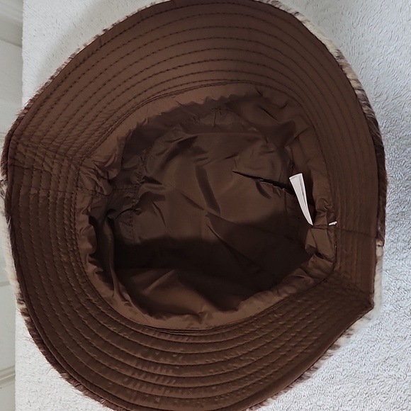 NWT Melrose & Market Plaid Eyelash Bucket Hat Rust Combo One Size - Picture 9 of 13